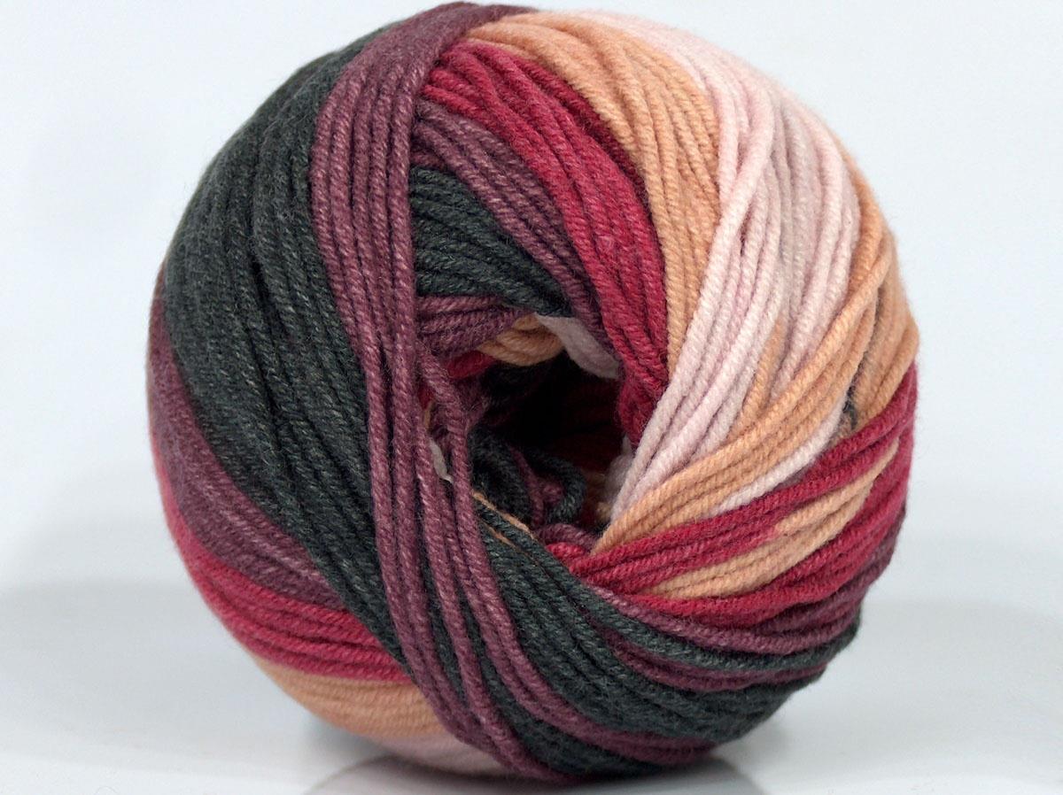 Alara Batik Black, Burgundy, Light Salmon, Pink Shades