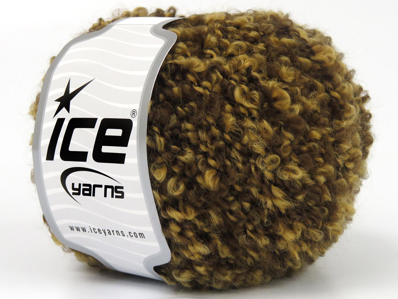 Alpaca Boucle Brown Shades