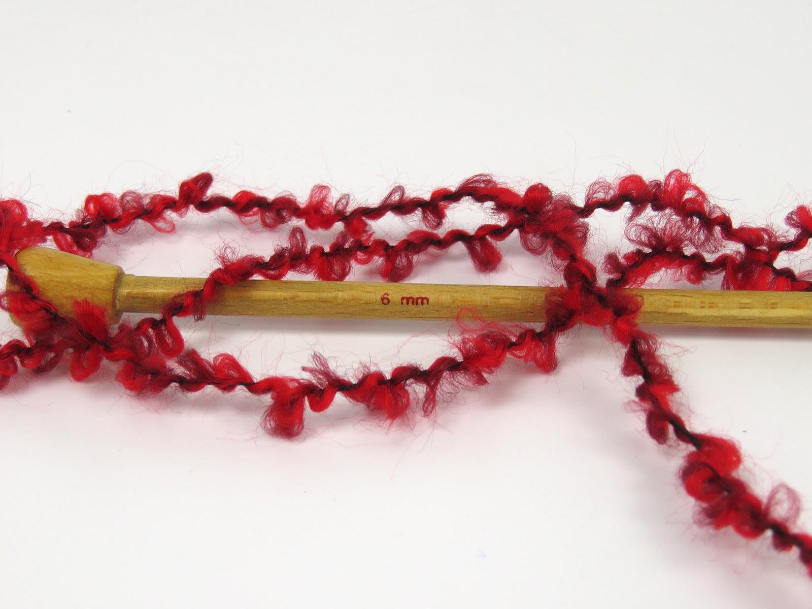 Alpaca Boucle Red Shades