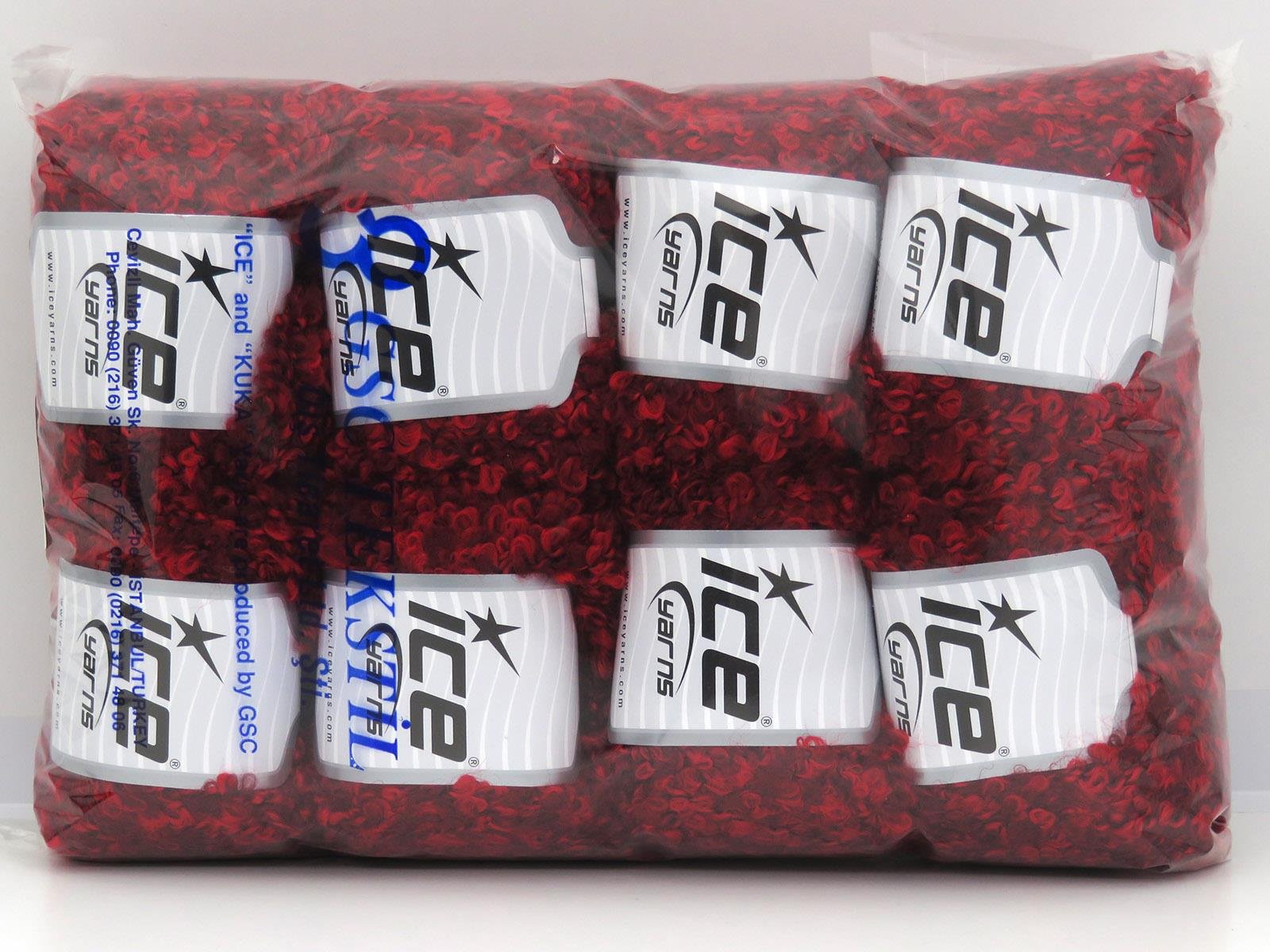 Alpaca Boucle Red Shades