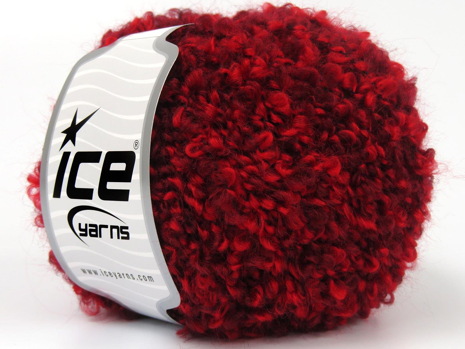 Alpaca Boucle Red Shades