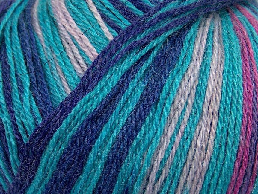 Alpaca Fine Magic Blue, Lilac, Turquoise, Fuchsia