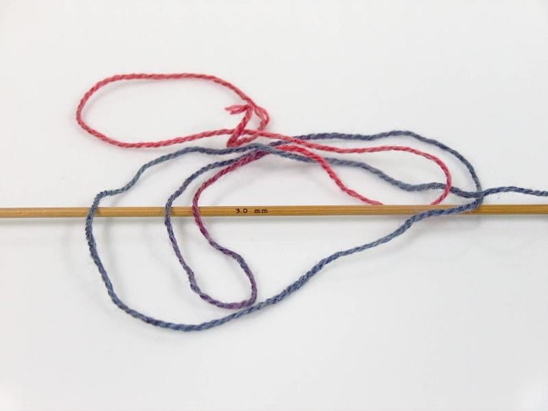 Alpaca Fine Magic Cream, Burgundy, Jeans Blue