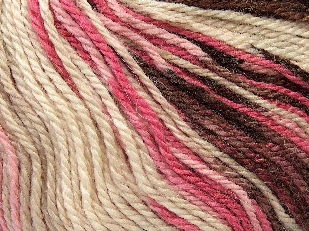 Alpaca Light Magic Brown, Cream, Pink Shades