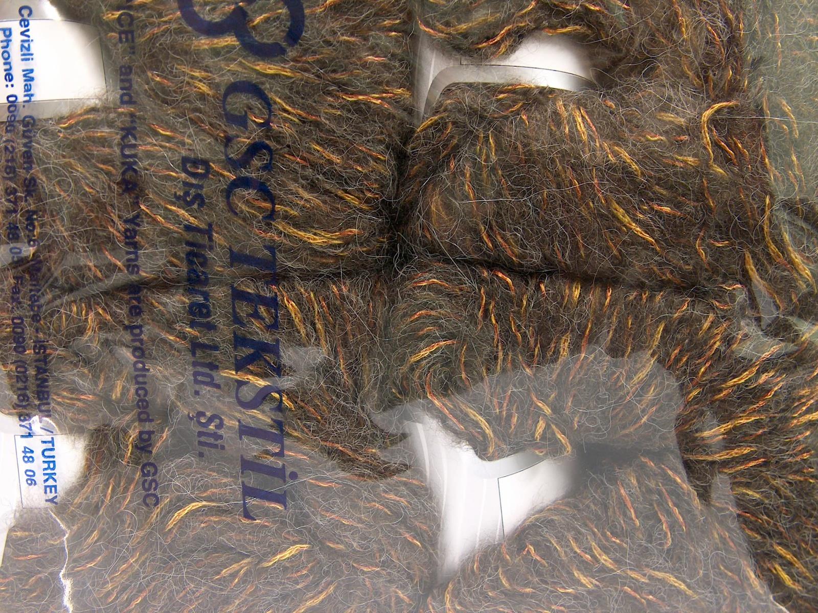 Alpaca Shine Gold, Dark Brown, Olive Green