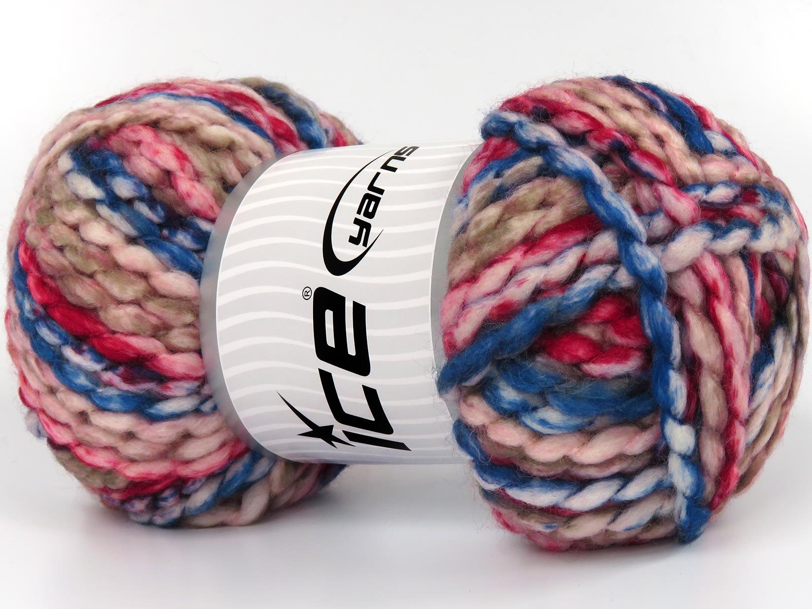 Alpine Wool Color Pink, Blue, Red, Beige