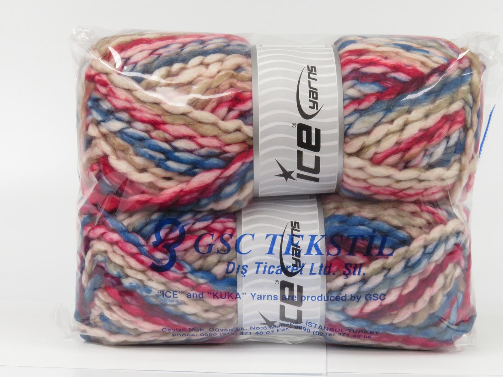 Alpine Wool Color Pink, Blue, Red, Beige