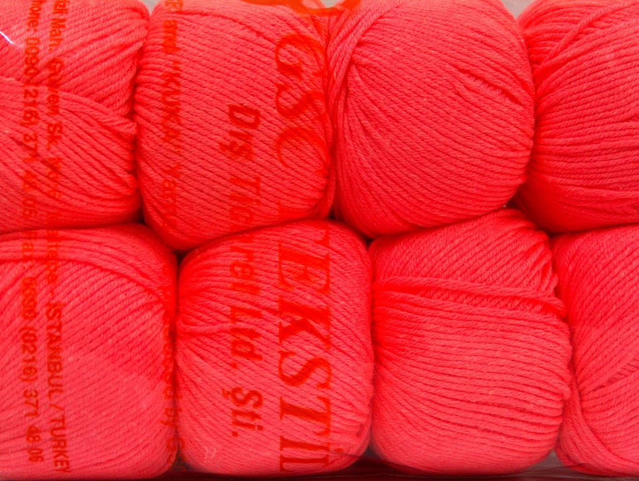 Amigurumi Cotton 25 Neon Salmon