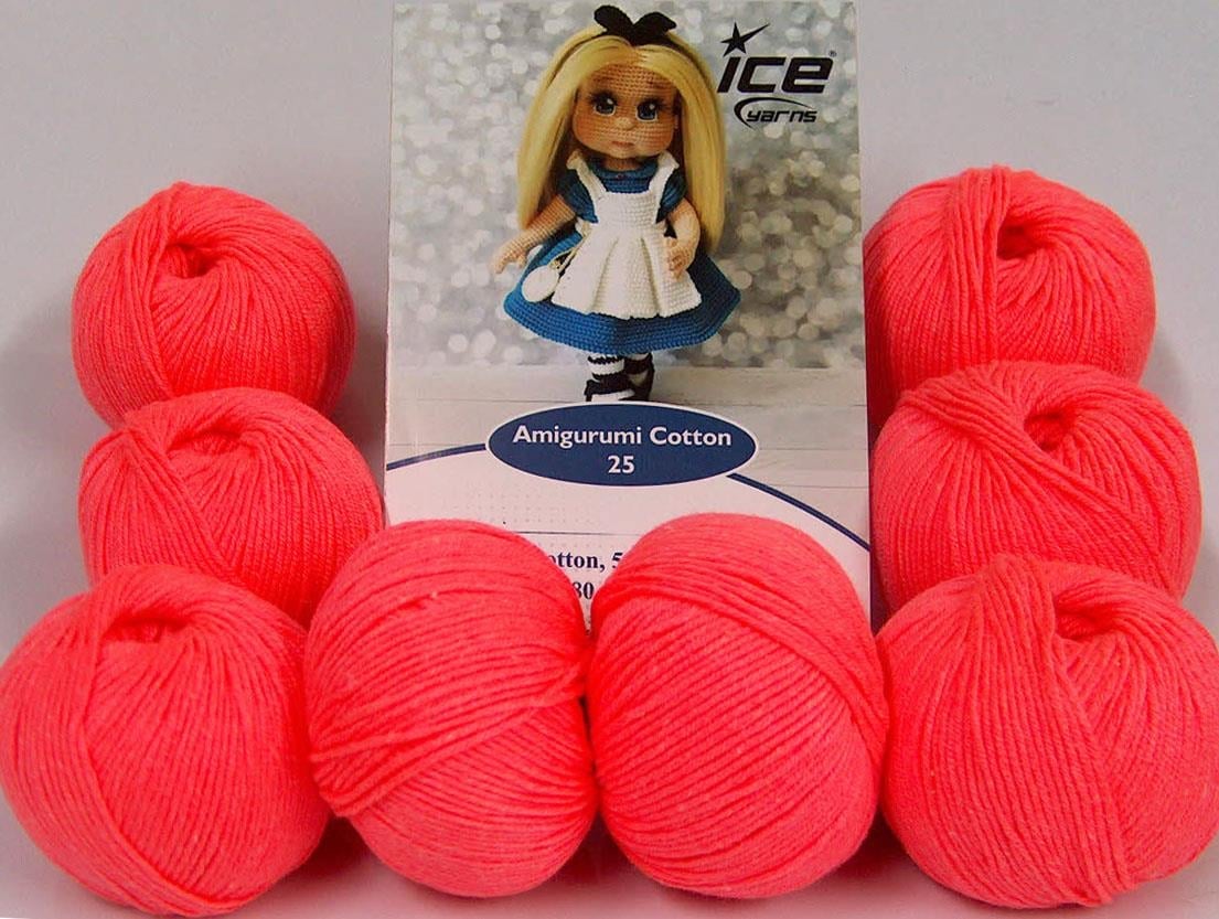 Amigurumi Cotton 25 Neon Salmon