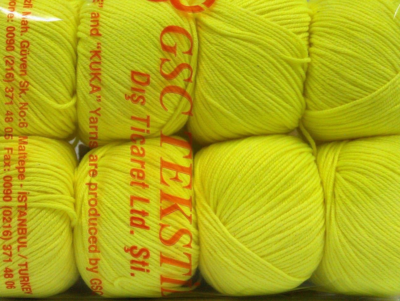 Amigurumi Cotton 25 Neon Yellow