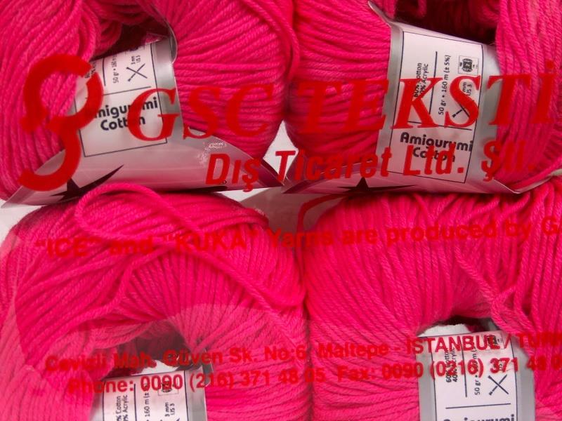 Amigurumi Cotton Neon Pink