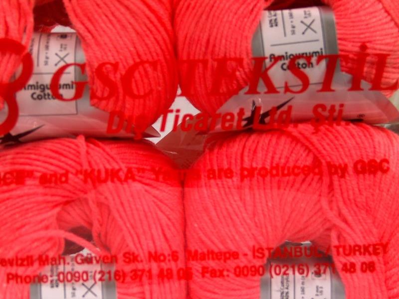 Amigurumi Cotton Neon Salmon