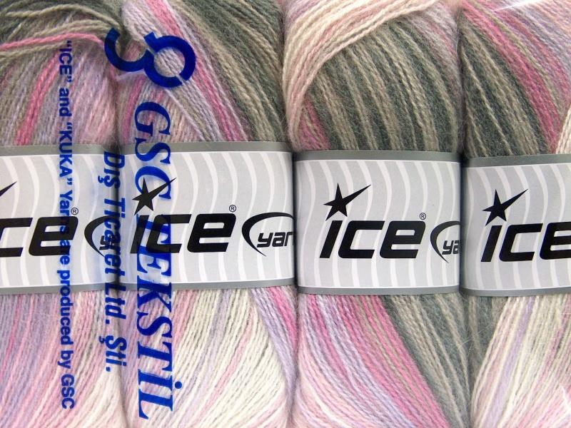 Angora Active Cream, Camel, Pink Shades