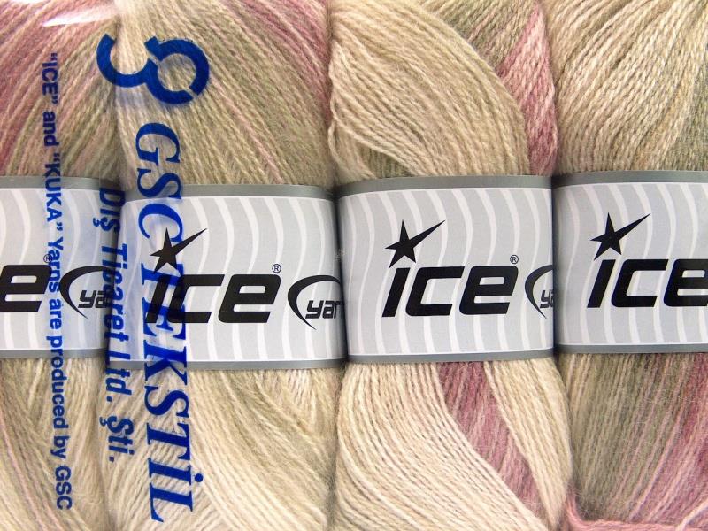 Angora Active Pink, Lilac, Cream, Grey