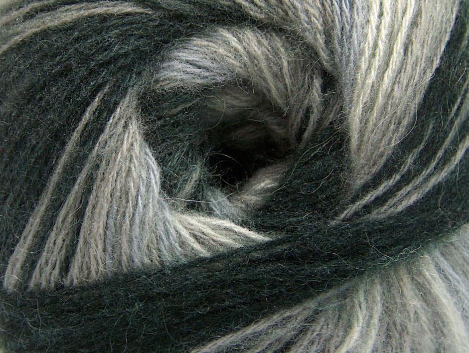 Angora Batik Black, Grey Shades