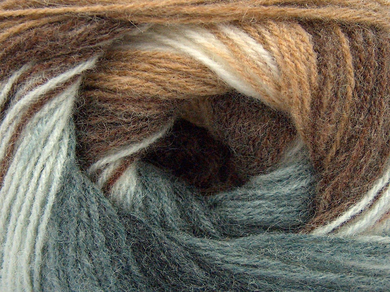 Angora Batik Brown Shades, Grey Shades, Ecru