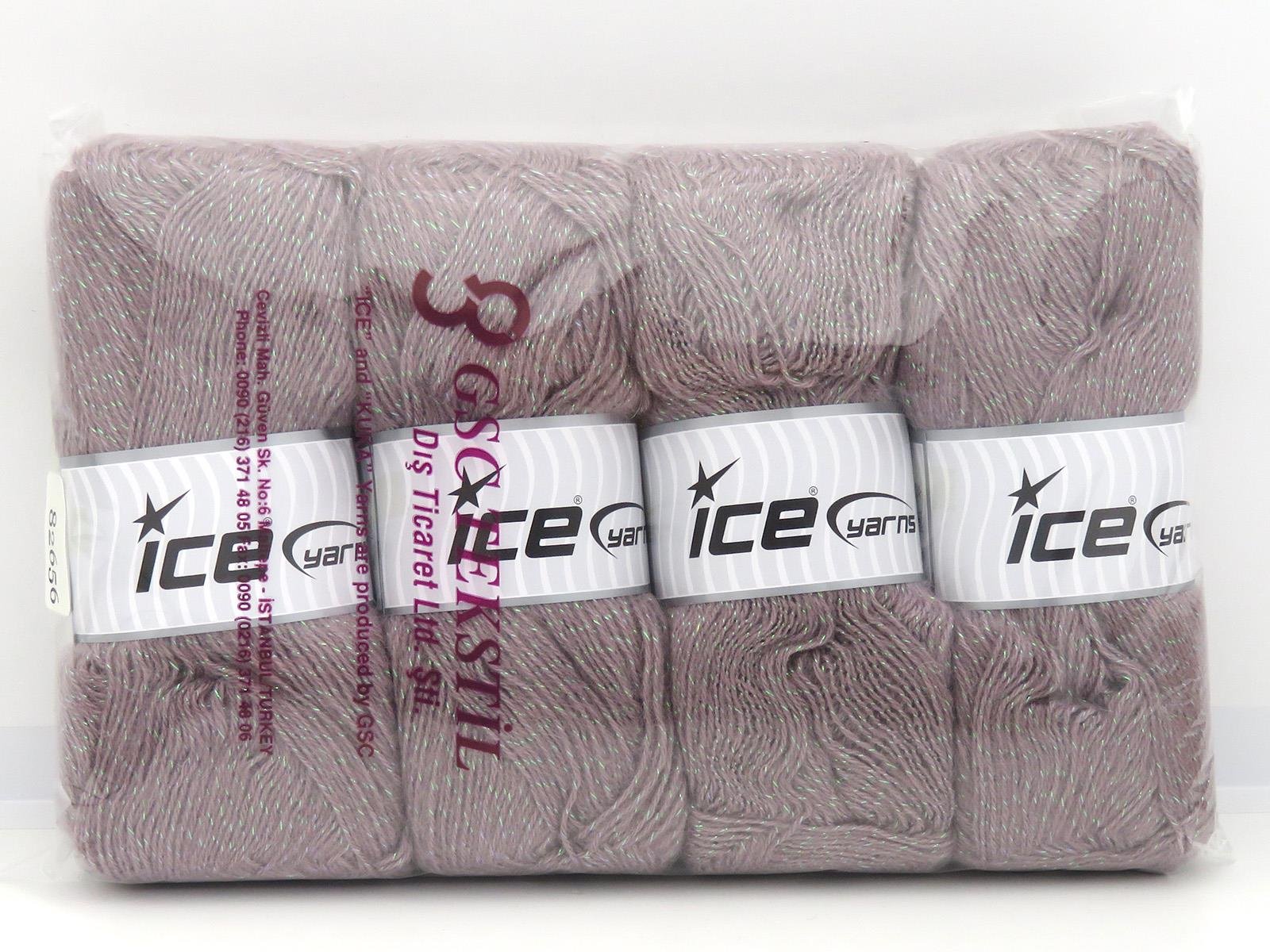 Angora Glitz Light Maroon