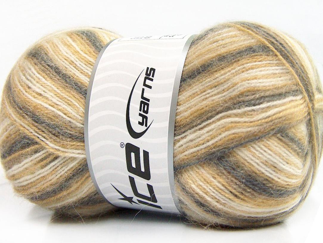 Angora Supreme Color Cream, Grey, Beige