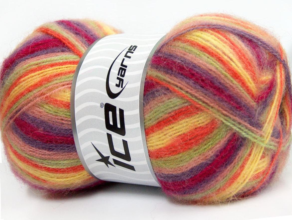 Angora Supreme Color Green, Purple, Orange, Yellow, Burgundy