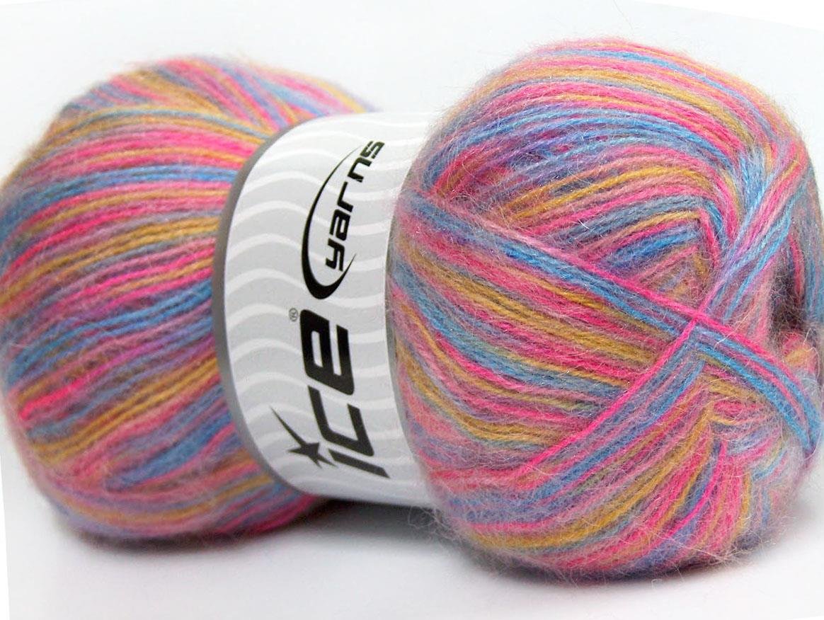 Angora Supreme Color Pink, Blue, Gold