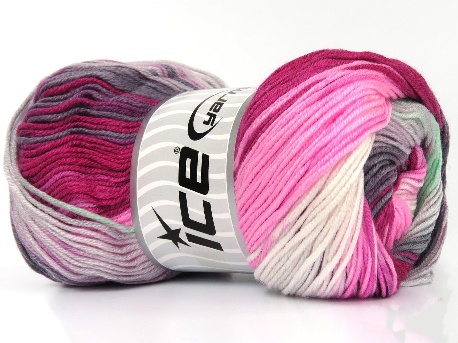 AntiPilling Magic White, Grey, Pink Shades, Mint Green