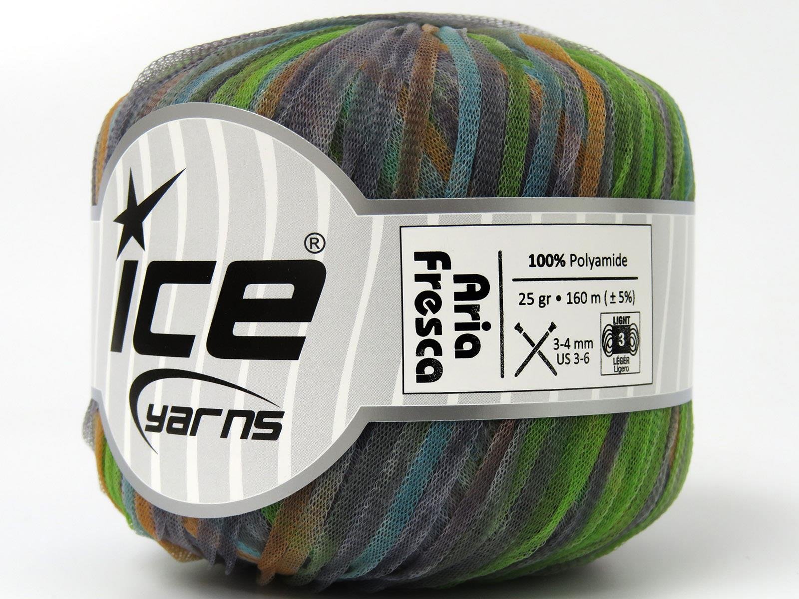 Aria Fresca Green, Orange, Turquoise, Grey