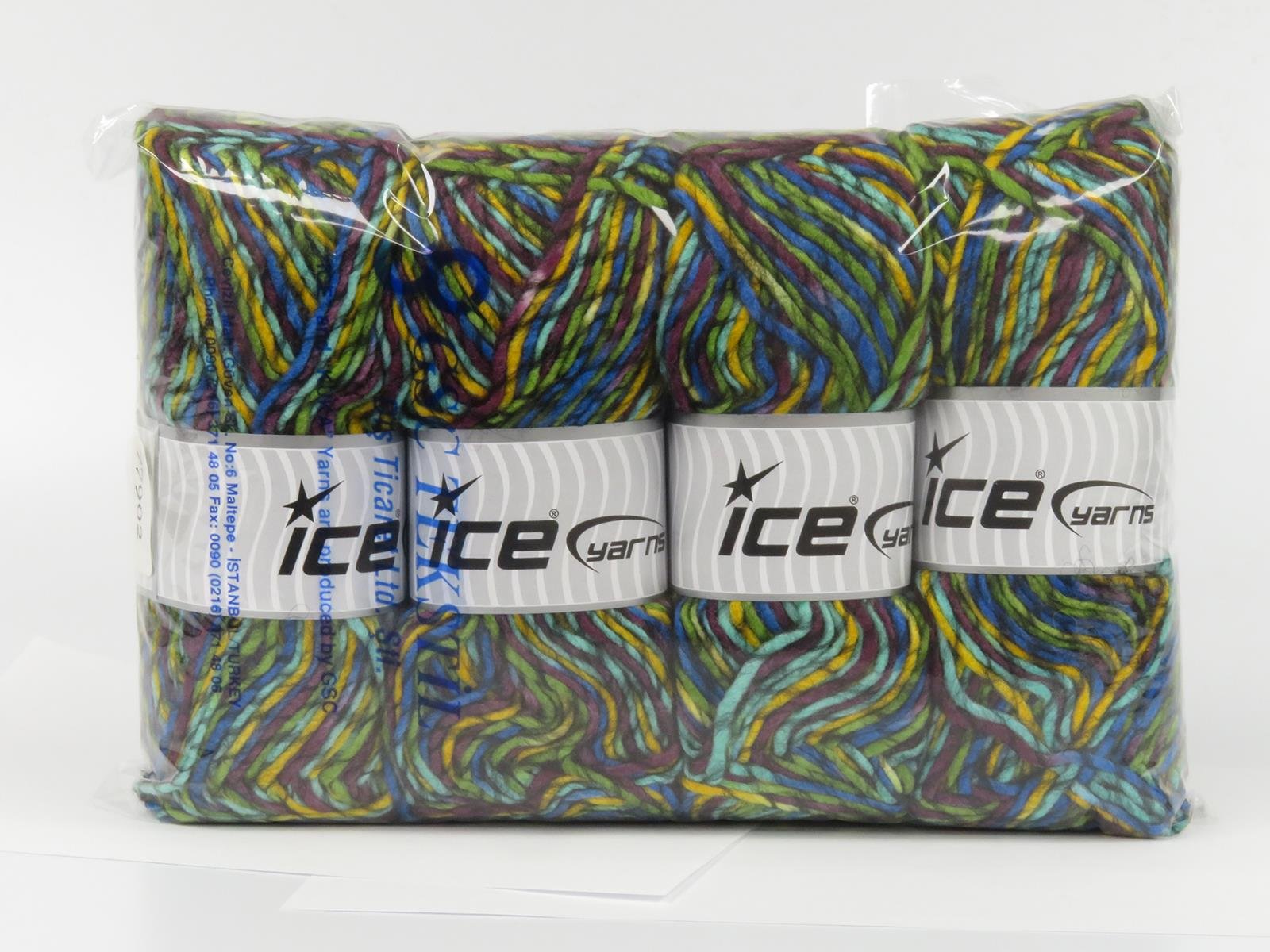 Armonia Lana Black, Blue, Green Shades, Dark Maroon