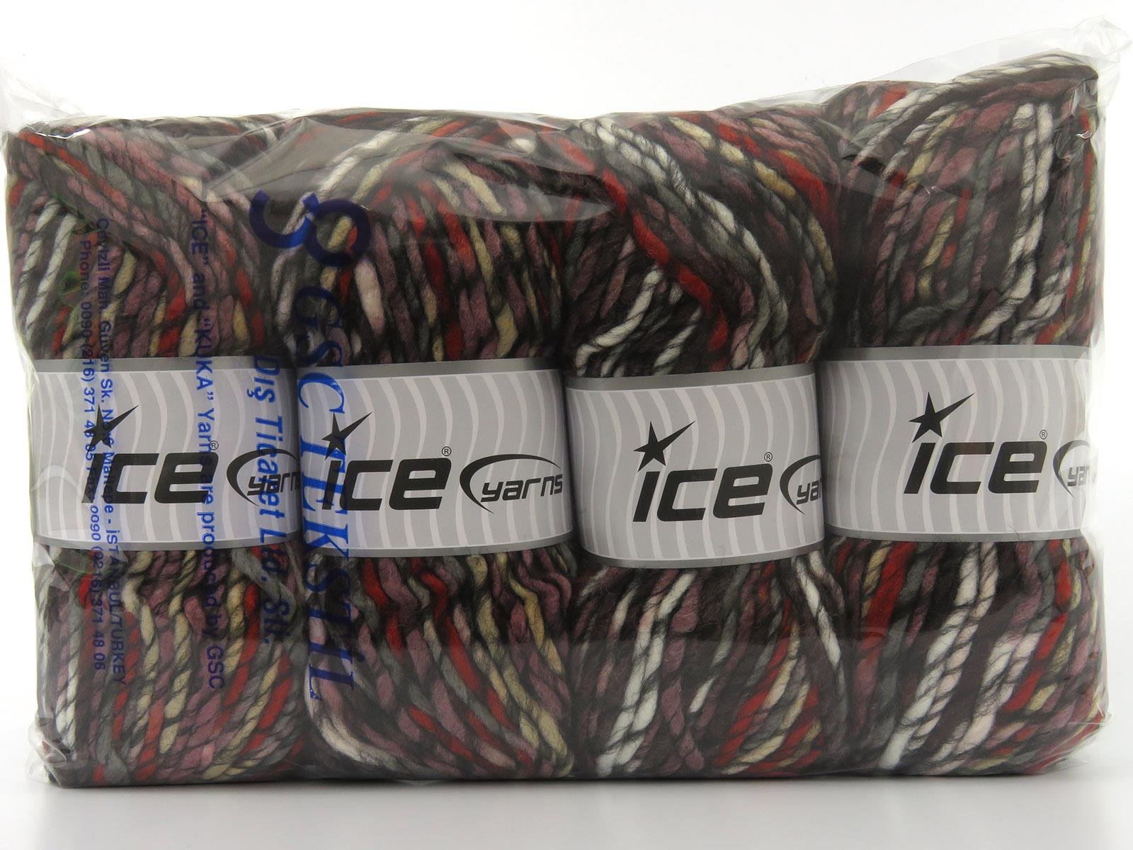 Armonia Lana Bulky Brown, Black, White, Grey, Maroon, Copper