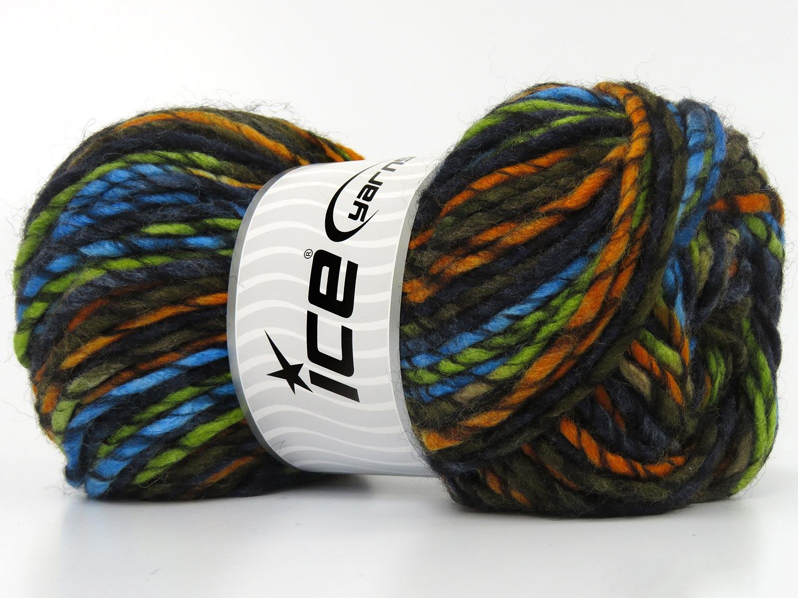 Armonia Lana Bulky Green, Black, Blue, Gold