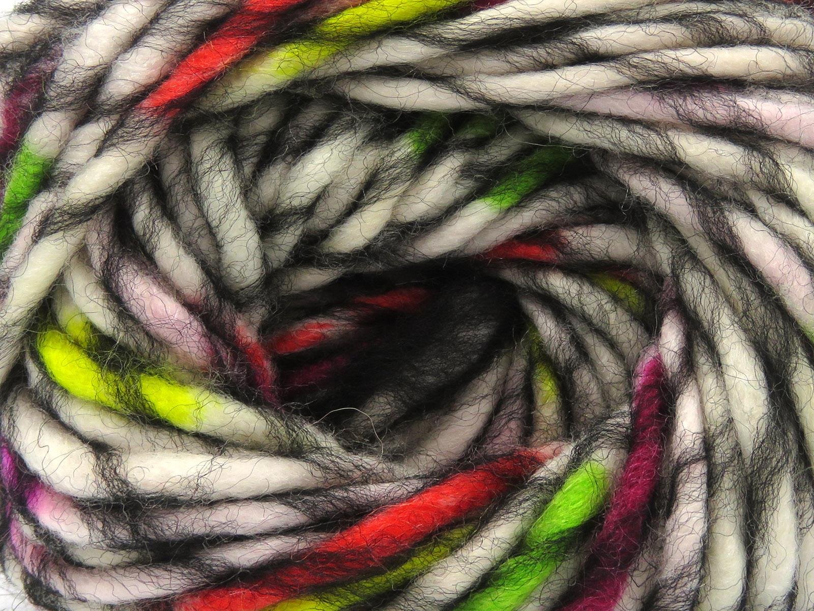 Armonia Lana Bulky Green, Black, White, Red, Yellow, Fuchsia