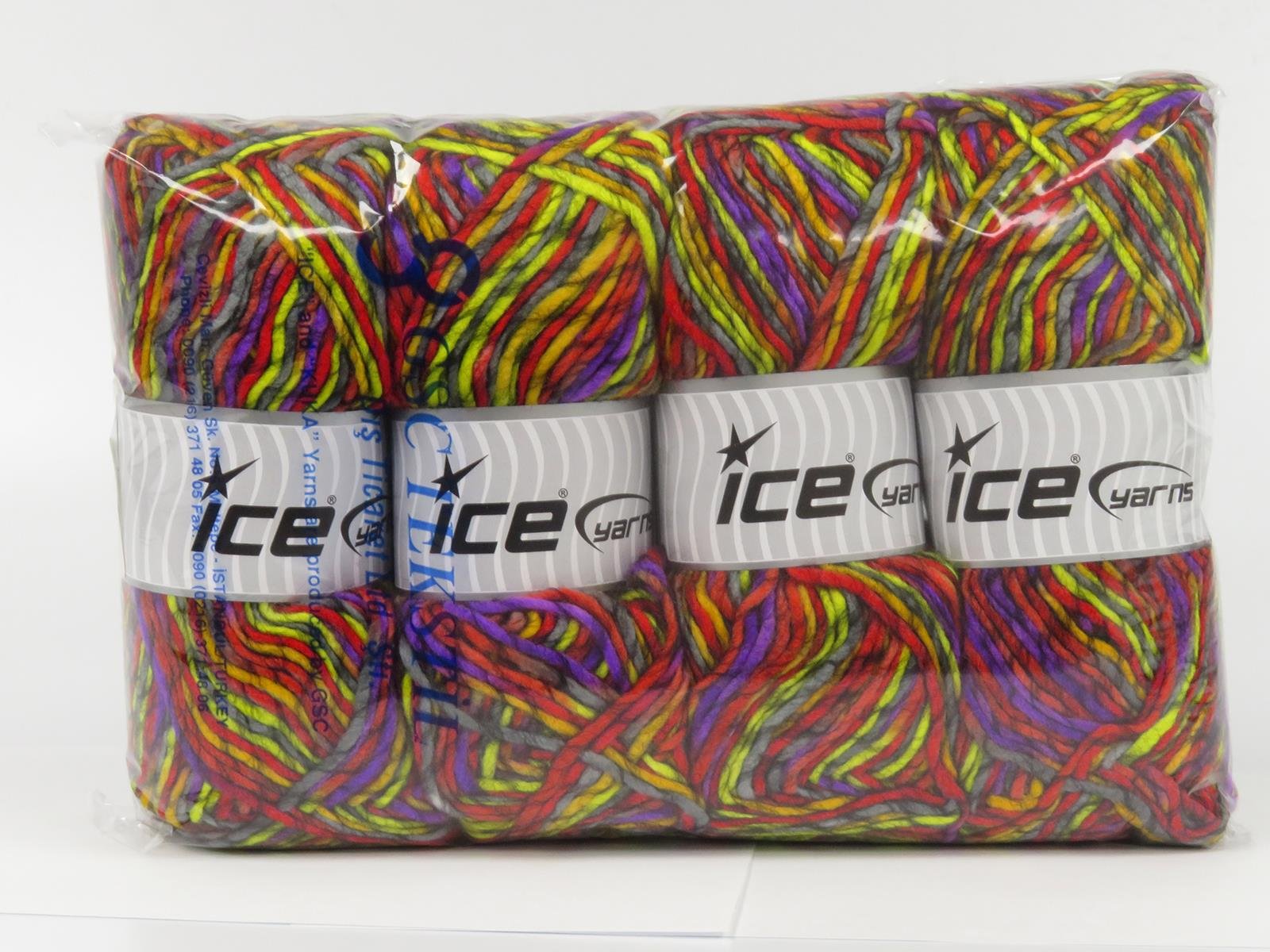 Armonia Lana Green, Black, Purple, Yellow, Grey