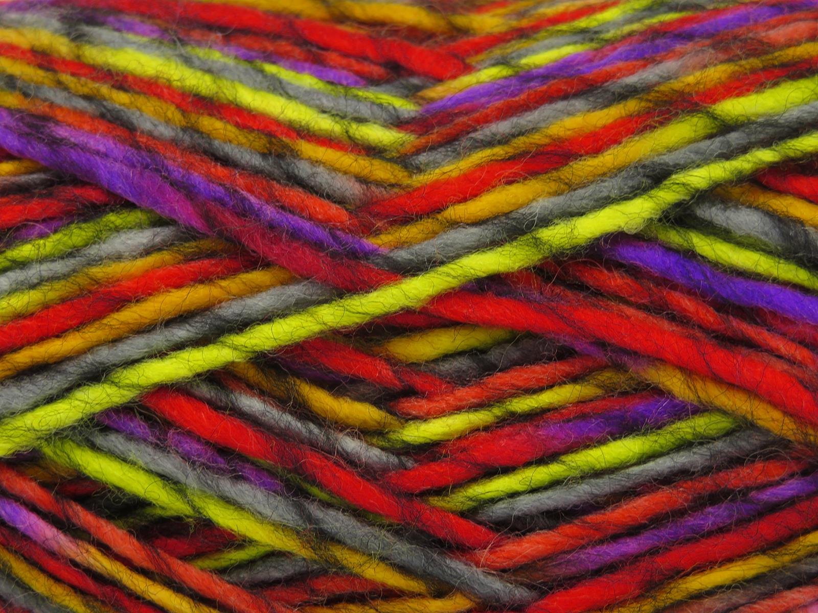 Armonia Lana Green, Black, Purple, Yellow, Grey