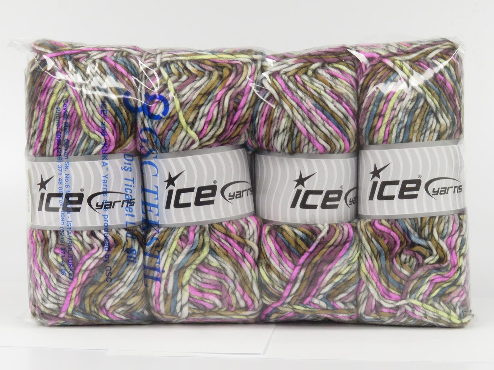 Armonia Lana Pink, Black, White, Camel, Light Green