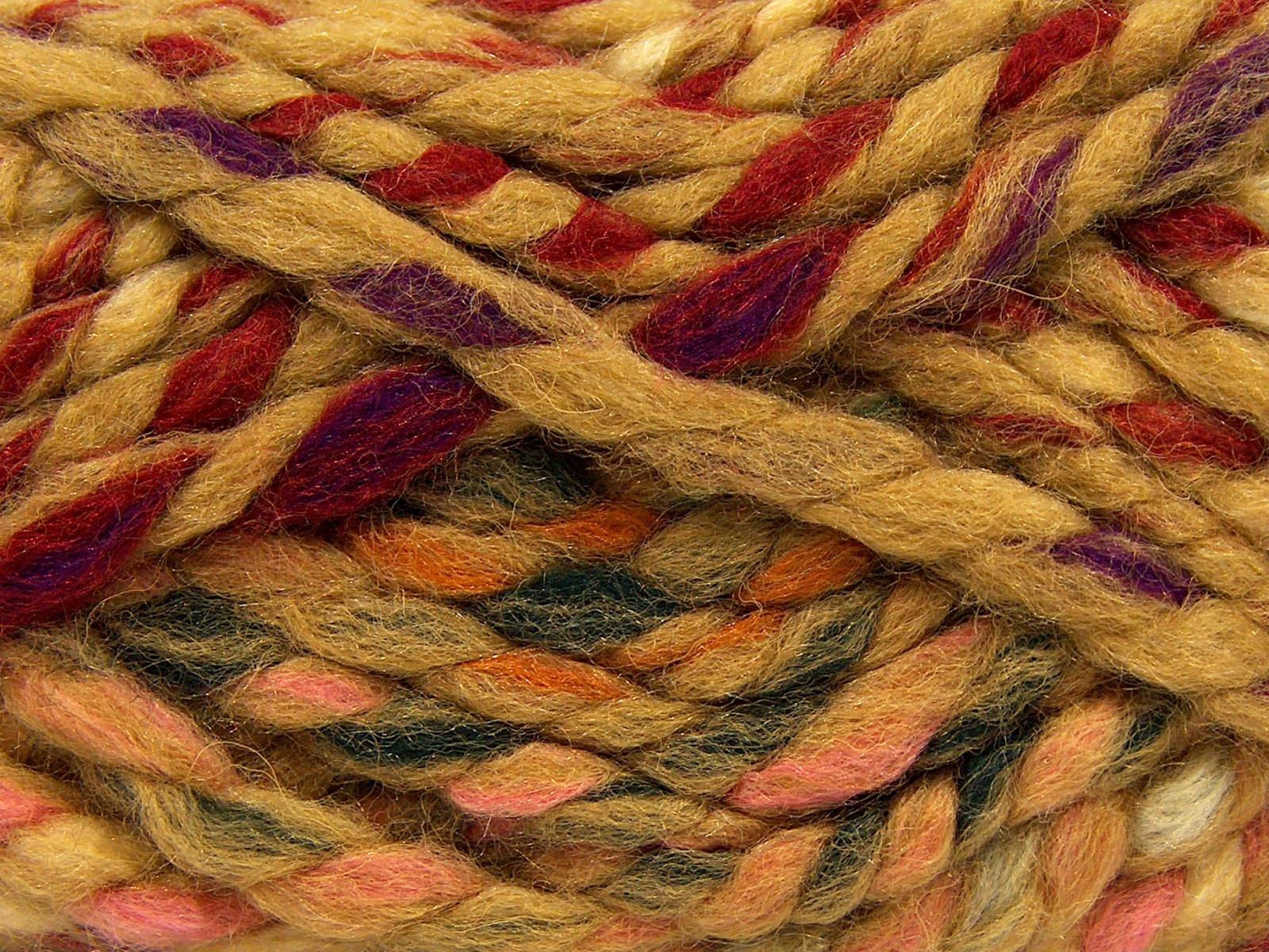 Astoria Pink, Red, Cream, Dark Green, Caramel