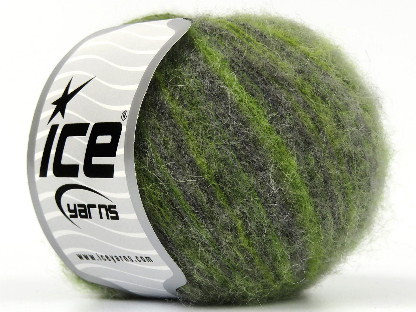 Baby Alpaca Color Ply Green, Grey