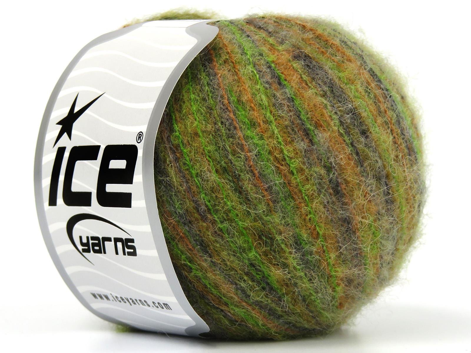 Baby Alpaca Color Ply Orange, Grey, Green Shades