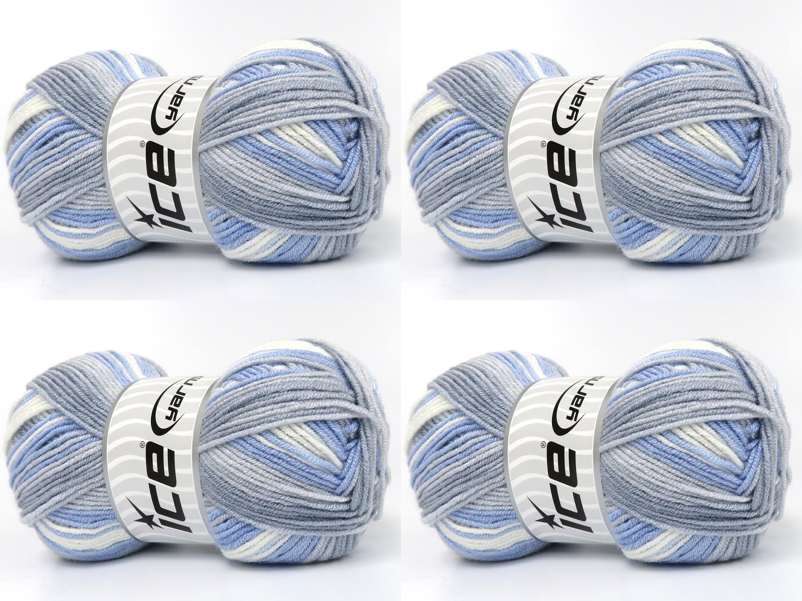 Baby Bamboo Magic Beyaz, Açık Gri, Mavi Tonları