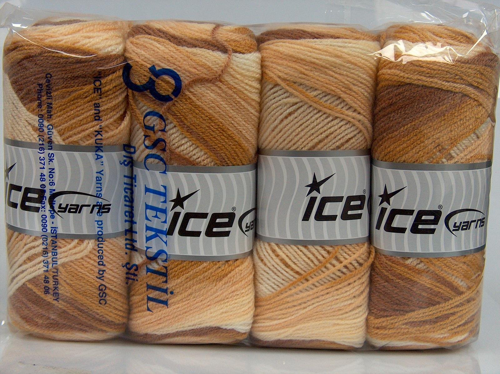 Baby Batik Cream, Brown Shades