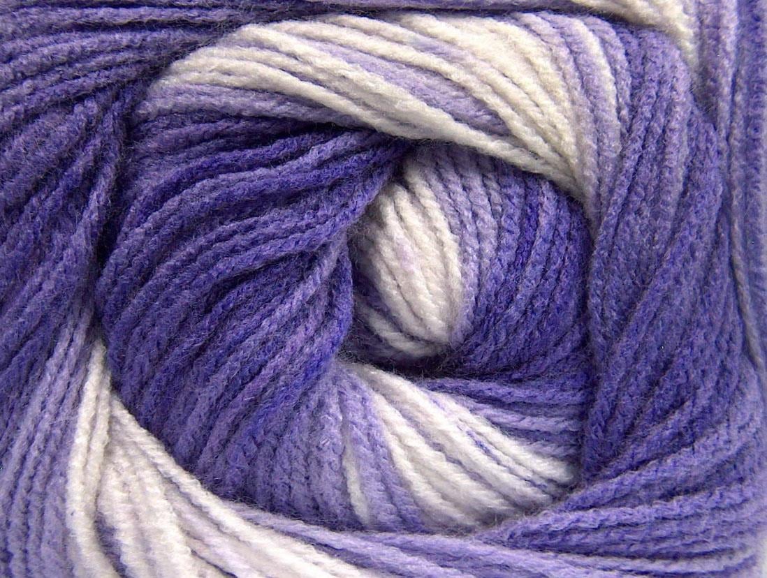 Baby Batik Cream, Lilac Shades