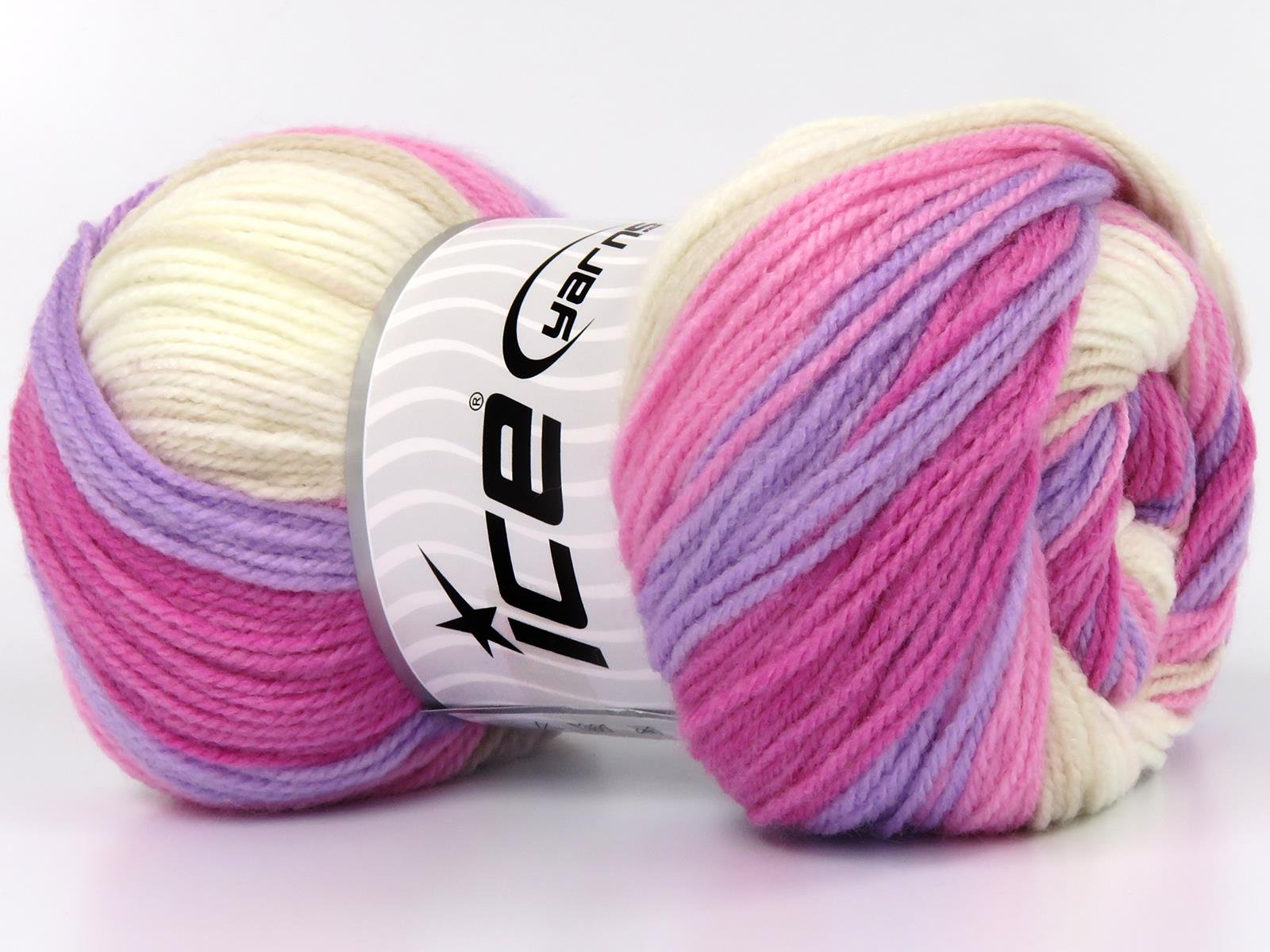 Baby Batik Lilac, Pink Shades, Light Beige, Light Cream