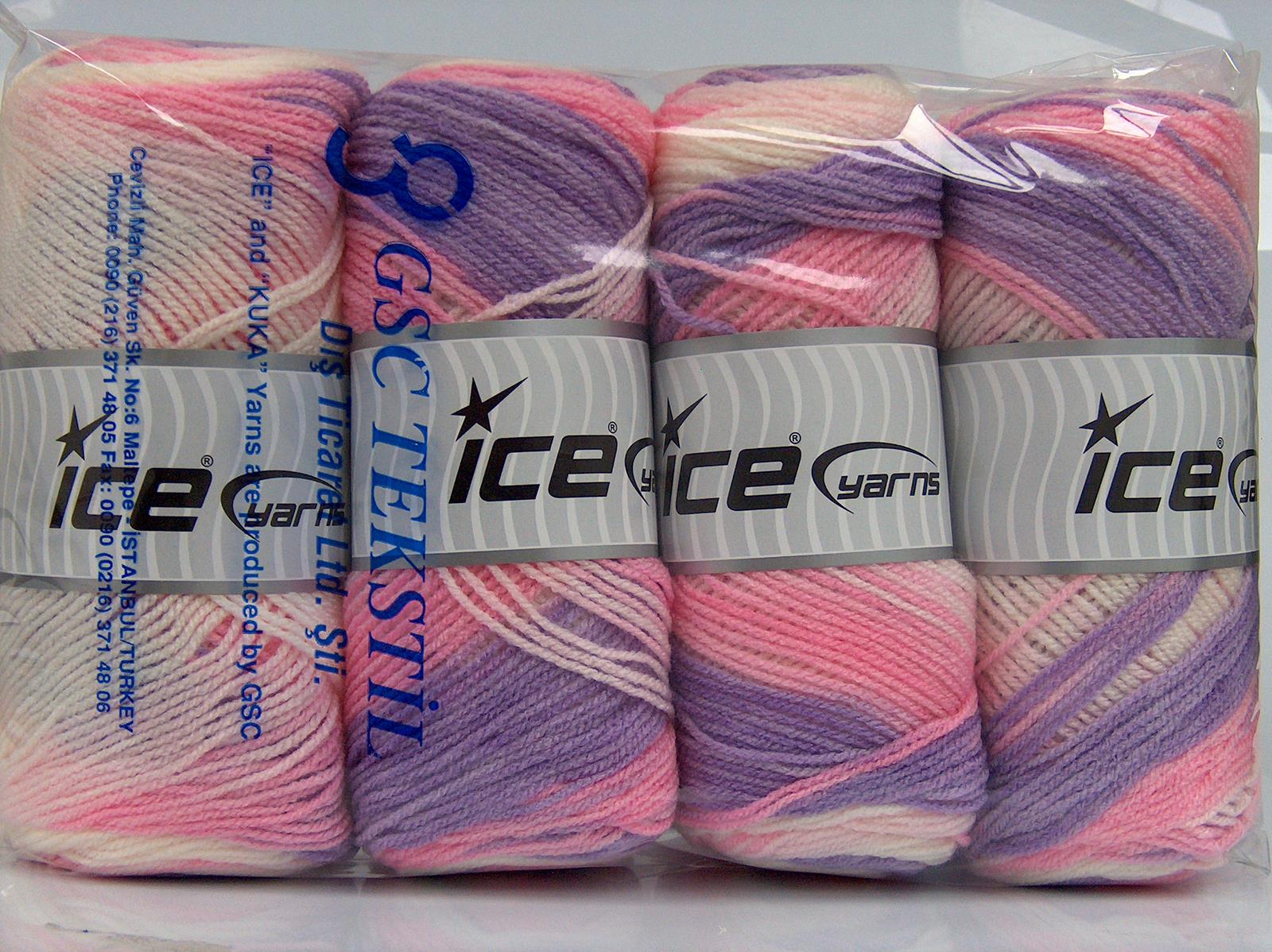 Baby Batik Pink, White, Lilac