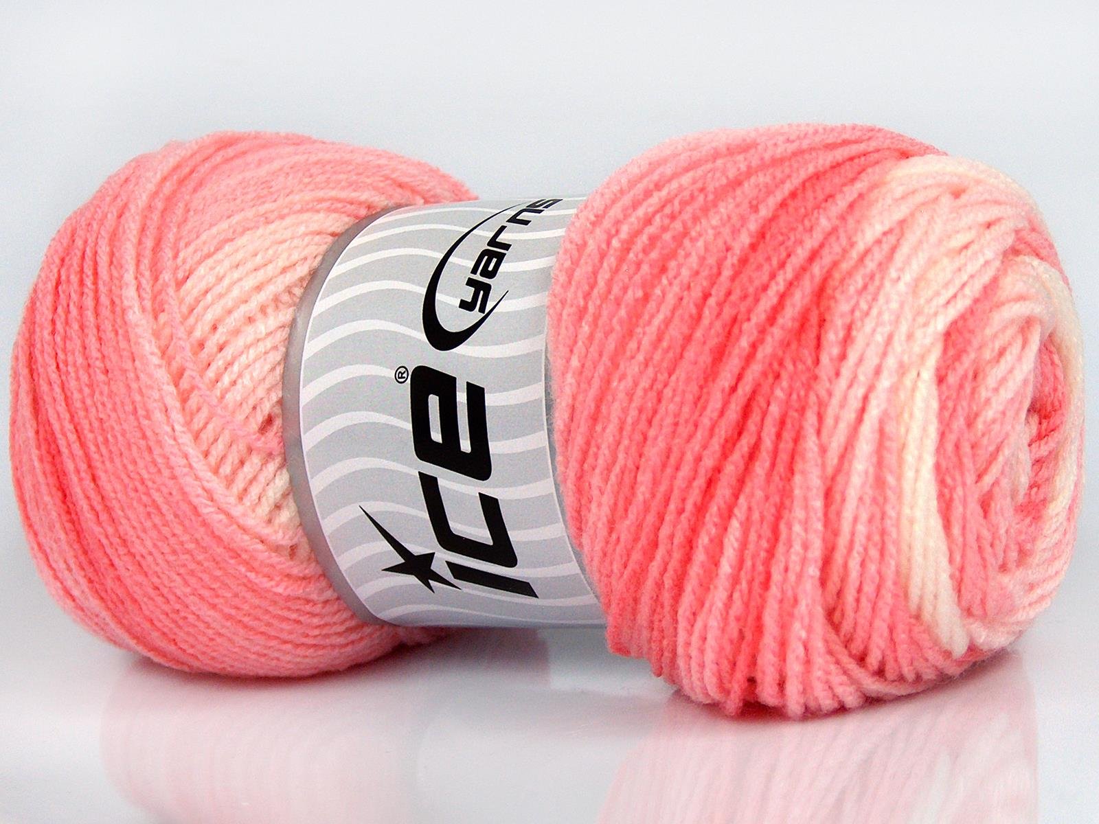 Baby Batik White, Pink Shades