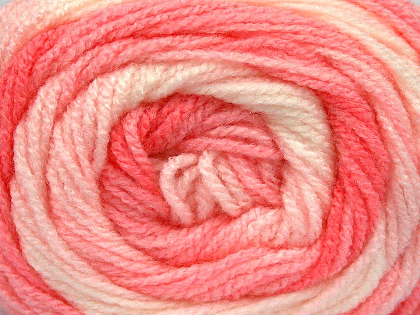 Baby Batik White, Pink Shades