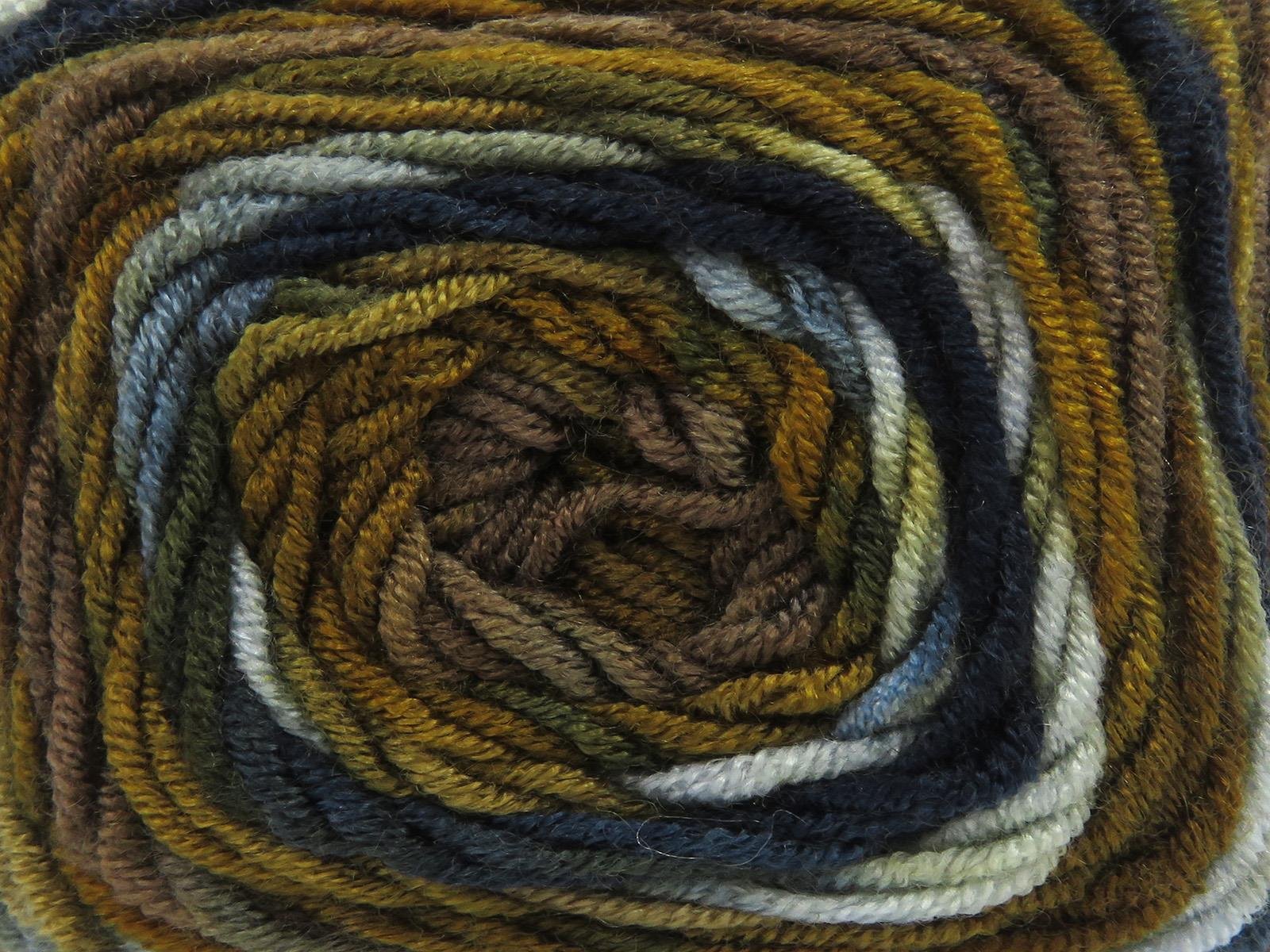 Baby Dream Batik Gold, Brown Shades, Blue Shades