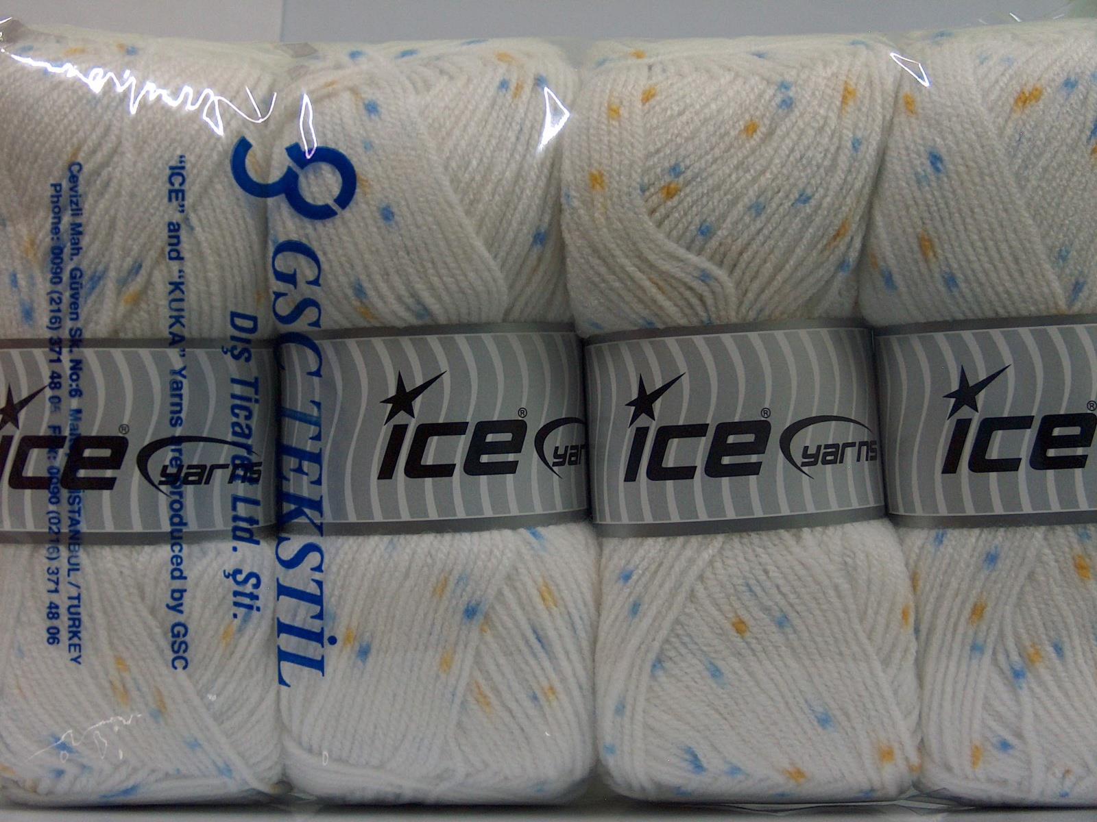 Baby Lollipop White, Yellow, Light Blue