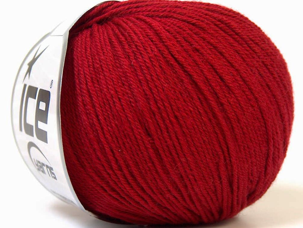 Baby Merino Dark Red