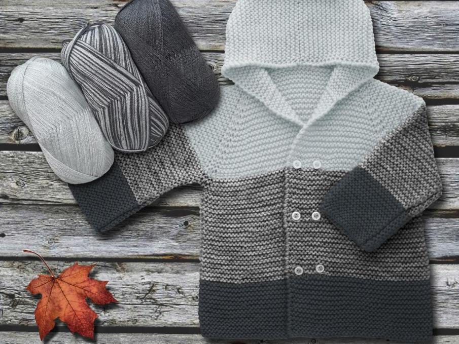 Baby Ombre Grey, Light Grey