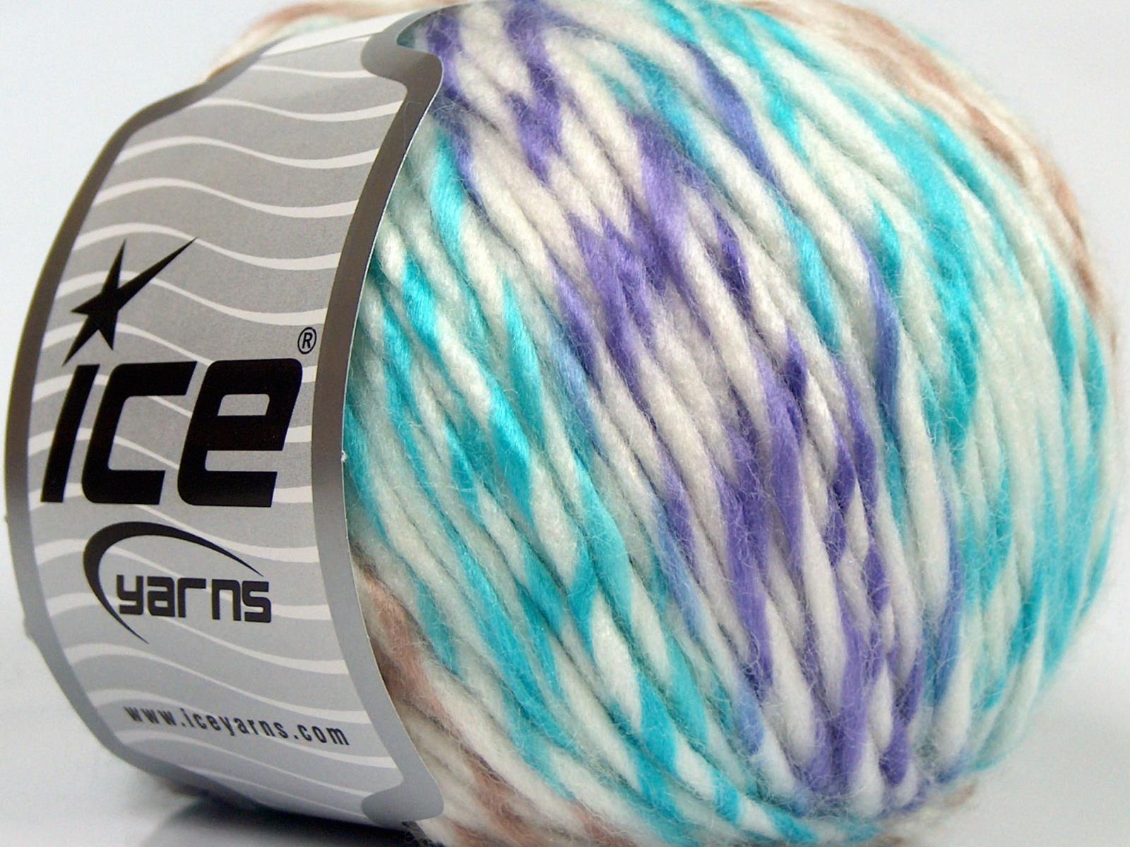 Baby Twist White, Lilac, Turquoise, Camel
