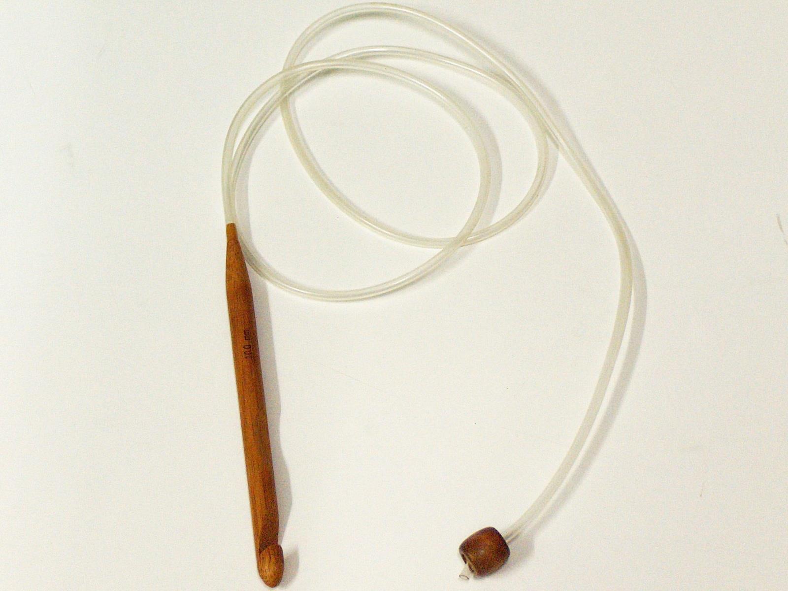 Bamboo Afghan/Tunisian Crochet Hook . 10 mm (N/15)