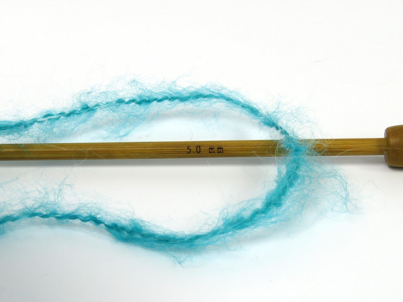 Bella Mohair Green, Blue, White